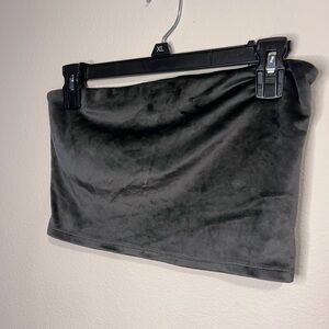 Aerie Black Velvet Tube Top